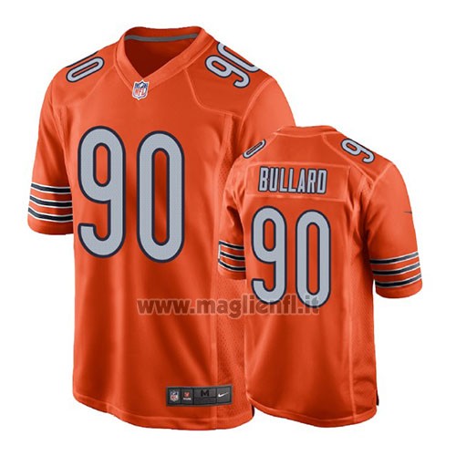 Maglia NFL Game Chicago Bears Jonathan Bullard Arancione Alternate